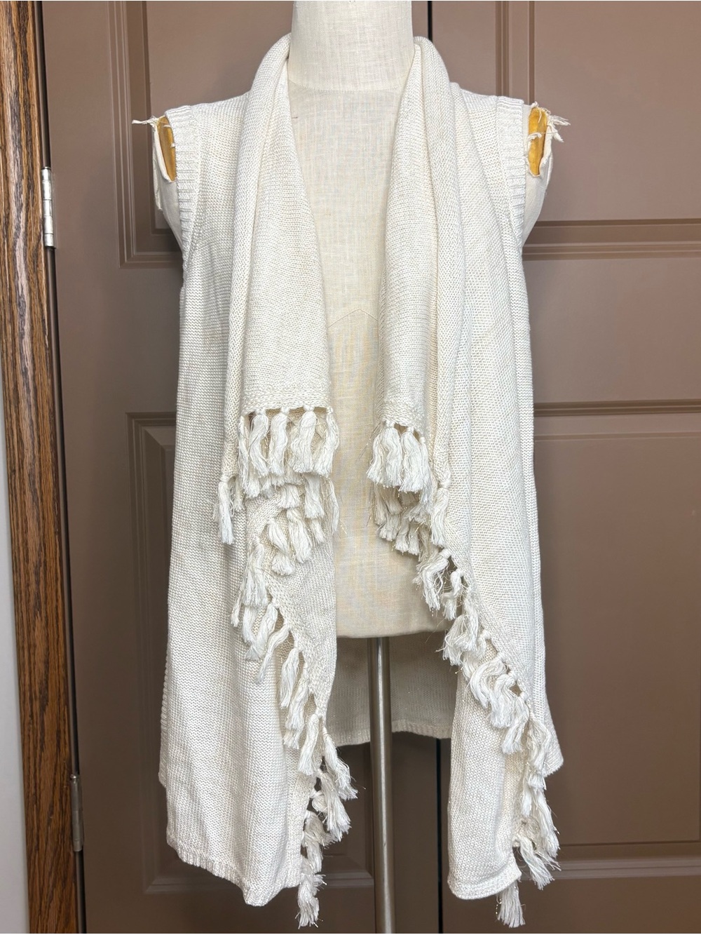 Lilly Pulitzer Beige Fringe Abbott Cardigan